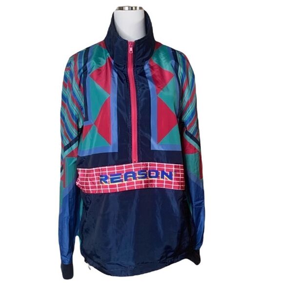 Reason Neo Abstract Track Jacket Size Medium NWT - Picture 3 of 8